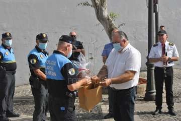 Homenaje de la Banda Municipal de Música a la Policía Local y Policía Nacional  (Foto Francisco Javier Santana)